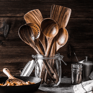 Pelle à cuillères en bois pour la cuisine