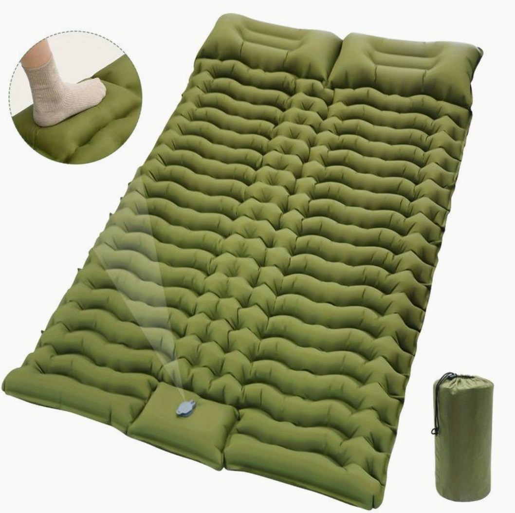 Matelas de camping double autogonflant