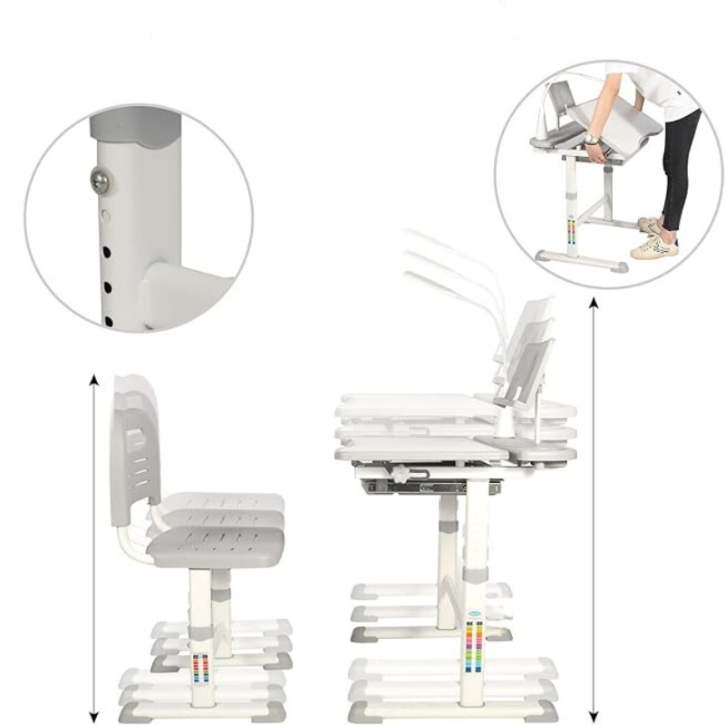 Ensemble bureau et chaise fonctionnels