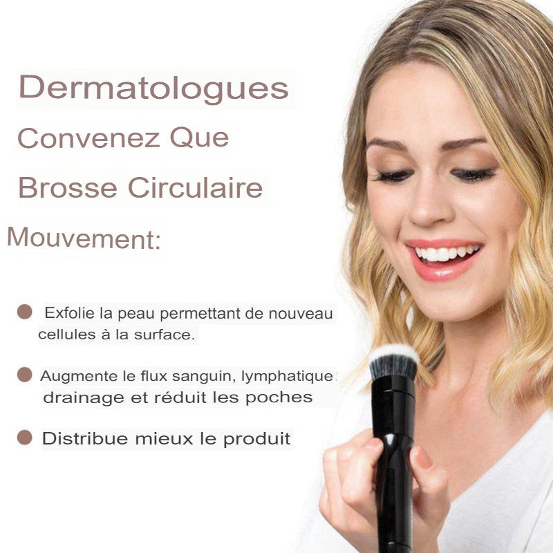 Ensemble de pinceaux de maquillage rotatifs électriques