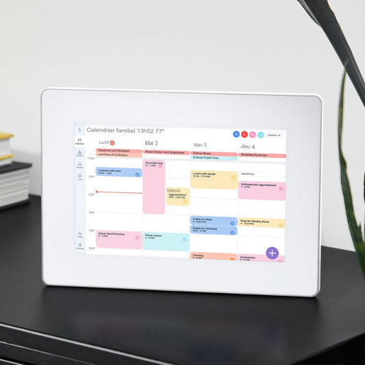 Calendrier numérique et tableau des tâches